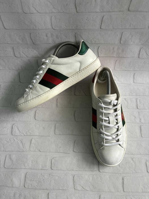 Шкіряні Кросівки Gucci Гуччі 40 Розмір Кроссовки Кожа Оригінал