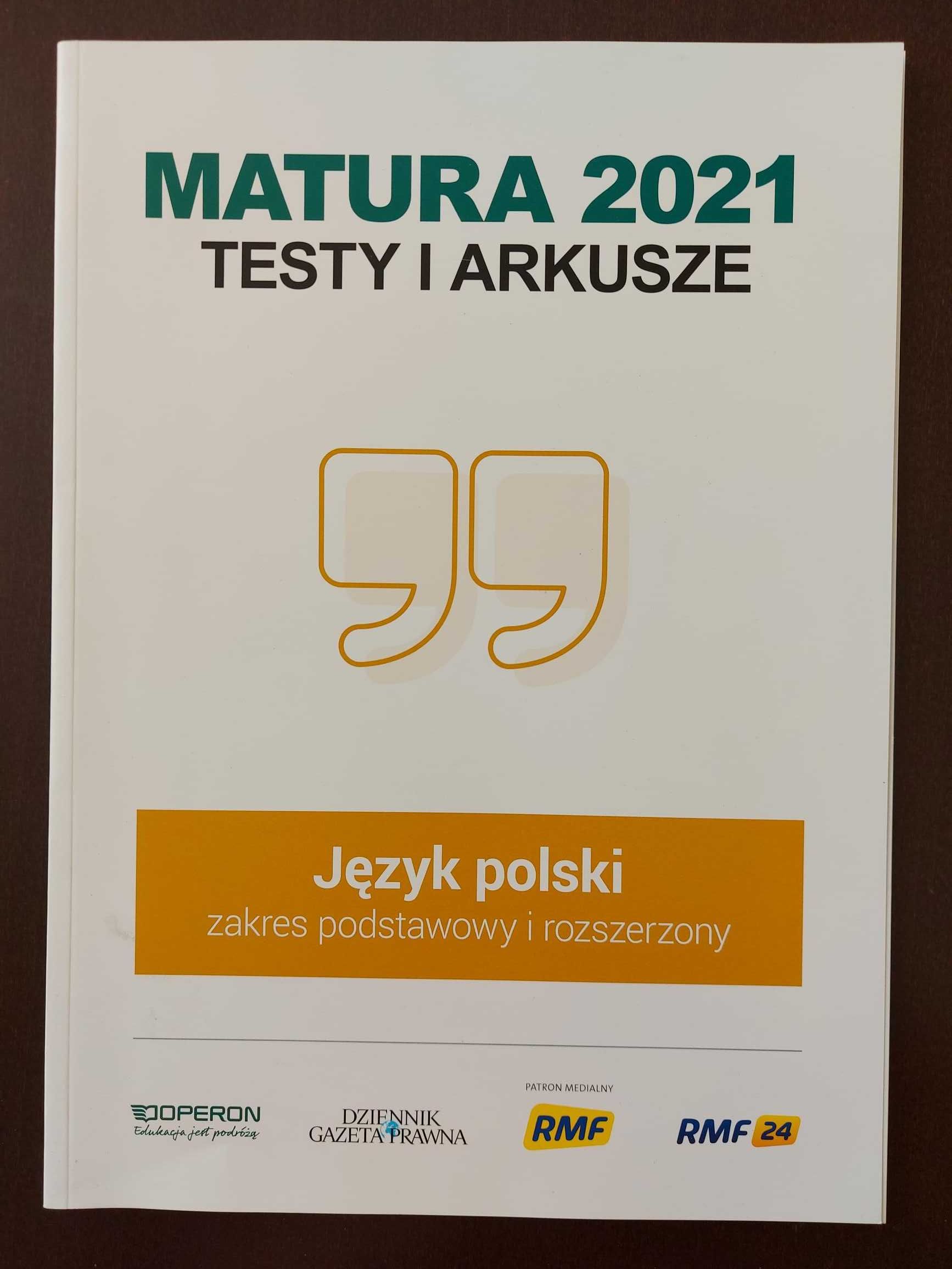 Matura 2021. TESTY I ARKUSZE. Język polski. OPERON