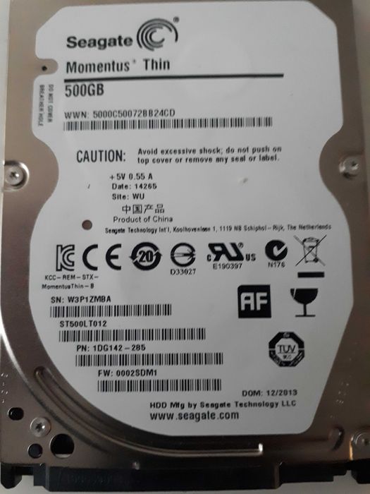 Dysk 500 Gb 2,5" Seagate