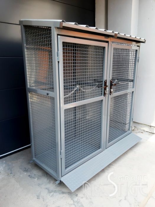 Klatka BOX, KOntener na butle z Gazem Propan Butan 33 KG na 4 butle