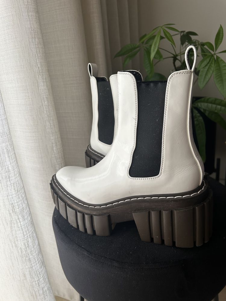 White emilie boots Stella McCartney botas mulher