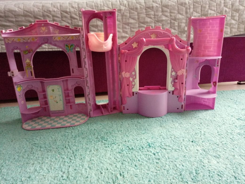 Zamek domek dla lalek lps mlp polly do zabawy dla dzieci duży winda