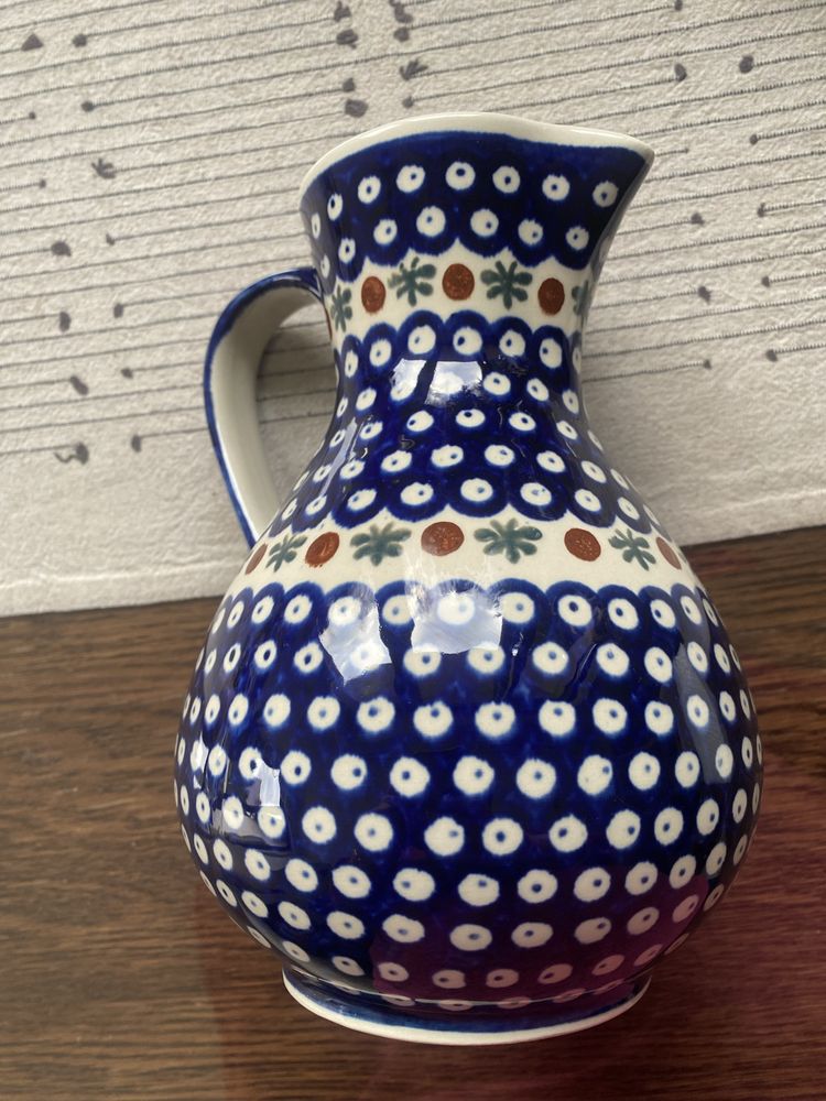 Komplet ceramiczny, serwis lata 80 Boleslawiec