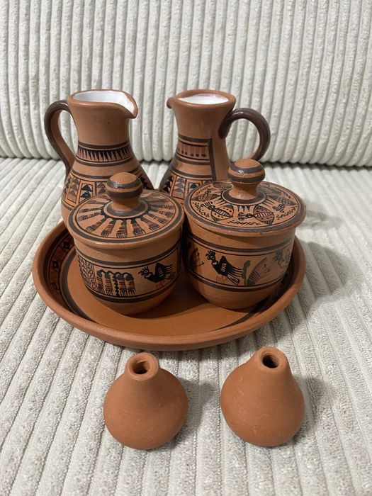 Zestaw gliniany kuchenny