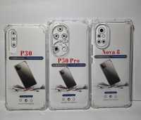 Прозрачный противоударный чехол на телефон Huawei P50 pro, Nova 8