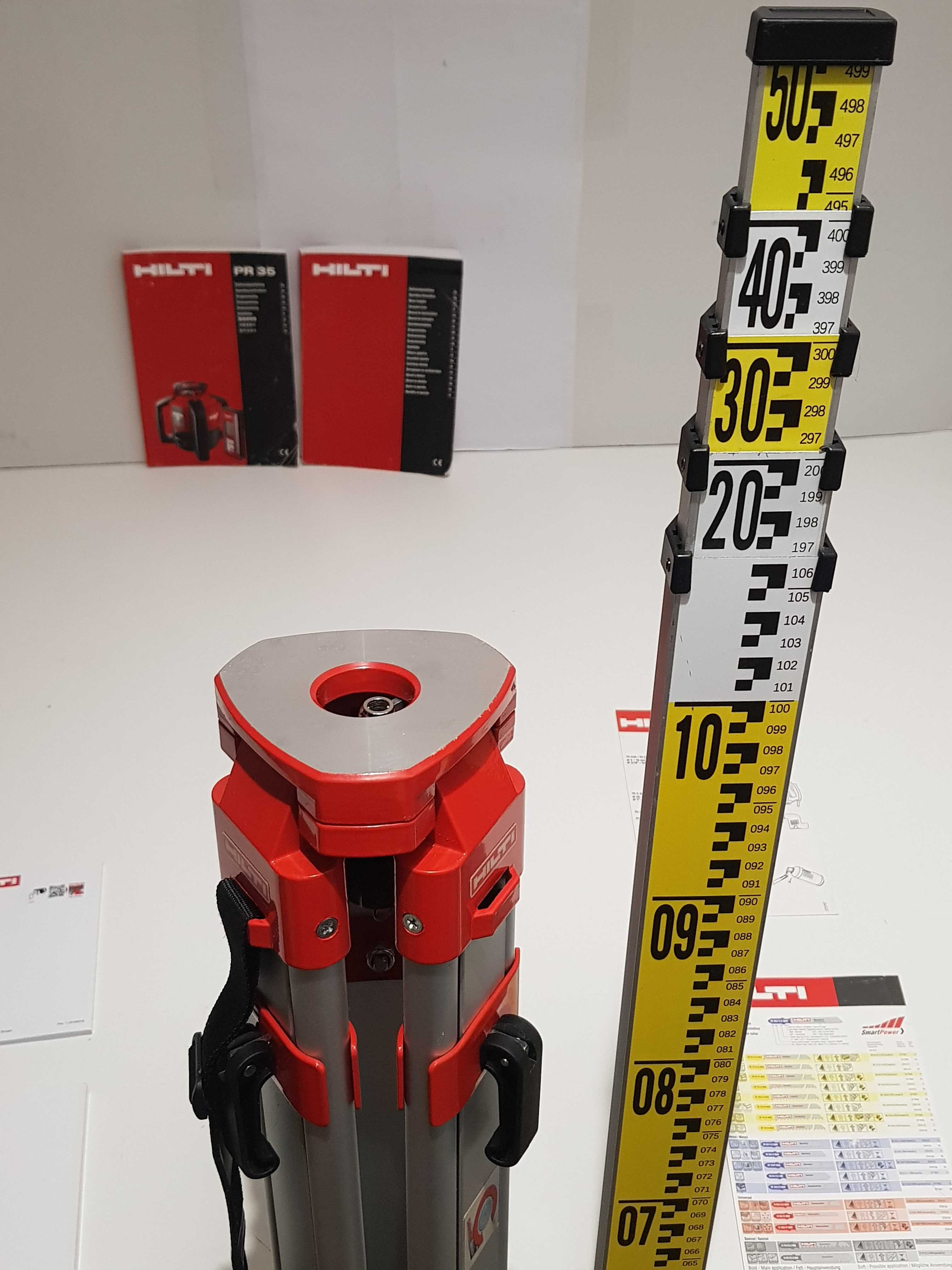 Statyw HILTI +lata 5m do niwelator laser teodolit PR,PRI,PRE 30,3