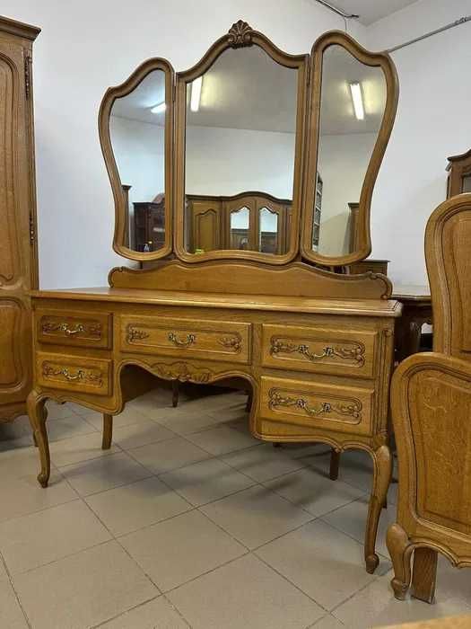 Komplet - sypialnia Ludwik z rzeźbieniami. Transport cały kraj.