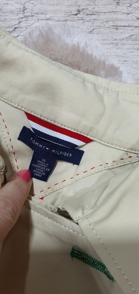 Tommy Hilfiger oryginalny płaszcz szlafrokowy prochowiec pasek M