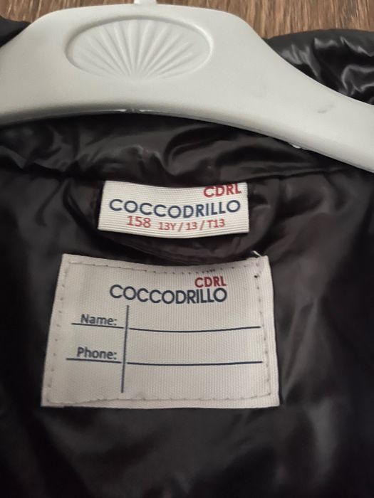 Czarny bezrękawnik Coccodrillo dziewczęcy roz 158, bdb stan