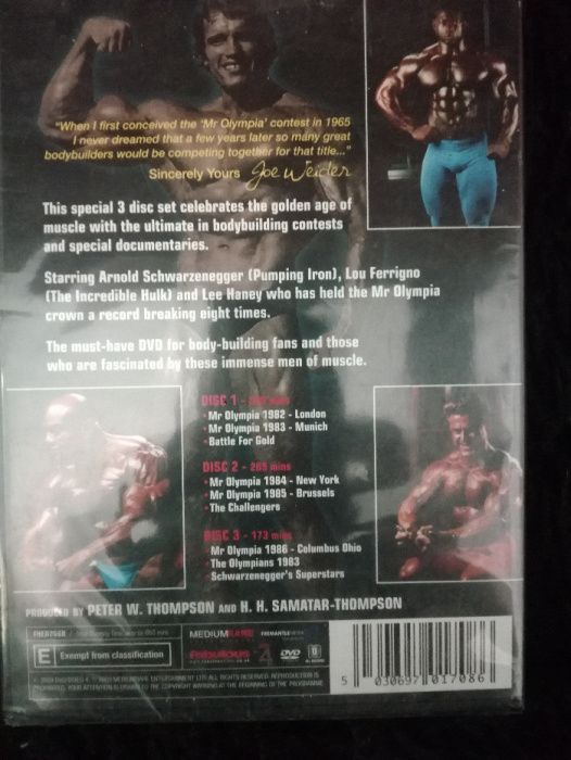 DVD Joe Weider's Mr. Olympia Ultimate Collection - 3 DVDs
