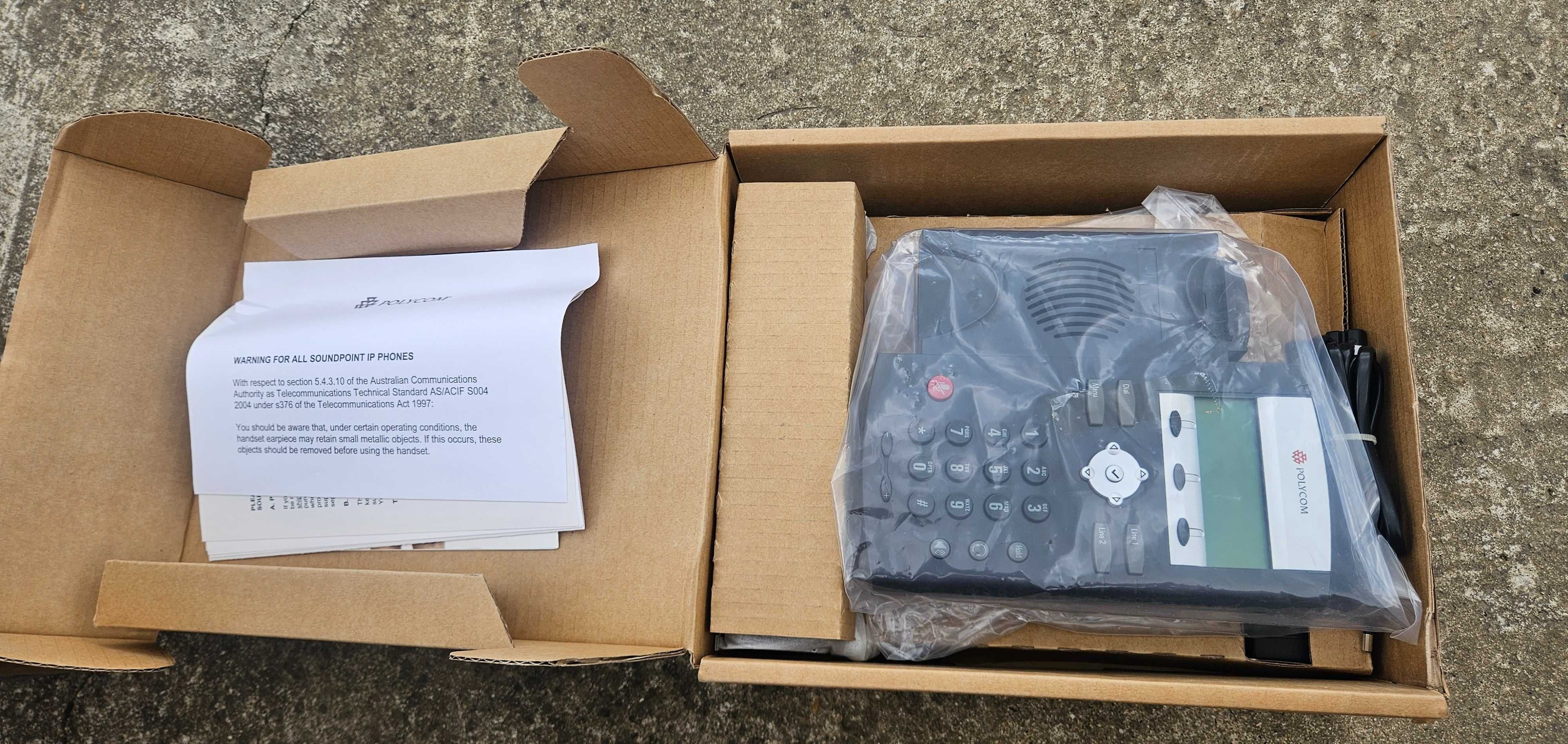 Telefon Stacjonarny Biurowy Polycom SoundPoint IP 335 - NOWY FV23%