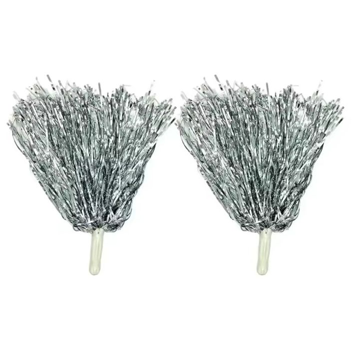 Срібні пампони 1 пара