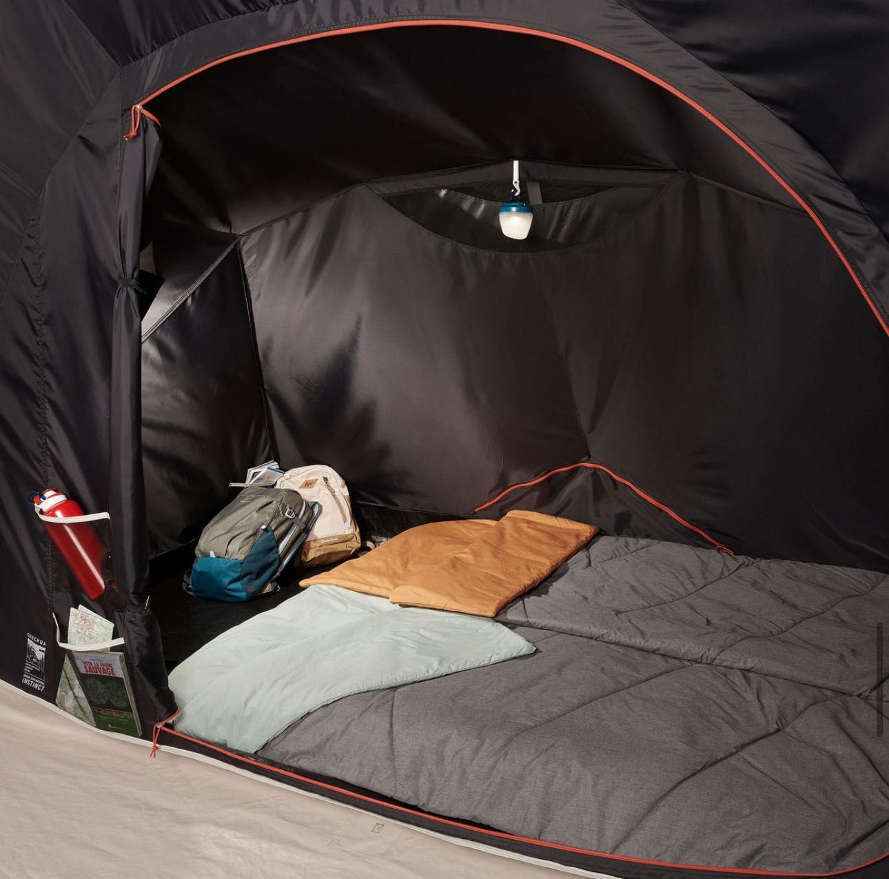 Namiot DECATHLON Quechua Air Seconds 4.2 F&B 4/6-osobowy, 2 sypialnie