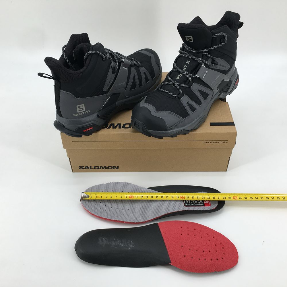 Мужские кожаные ботинки берцы SALOMON X Ultra 4 Mid GTX 43 1/3