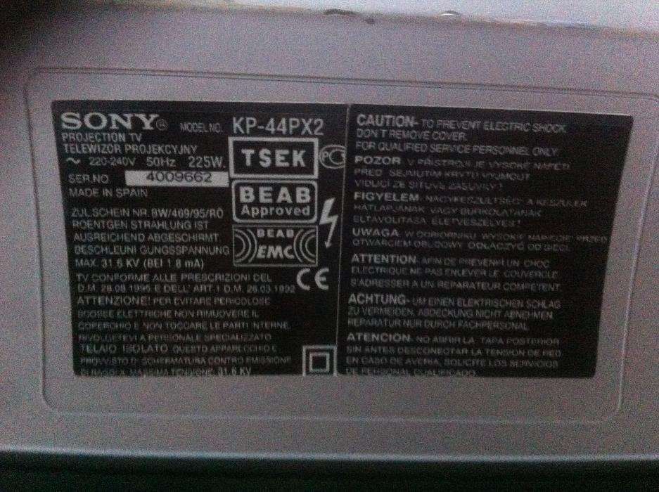 Televisor 44polegadas Sony KP-44px2