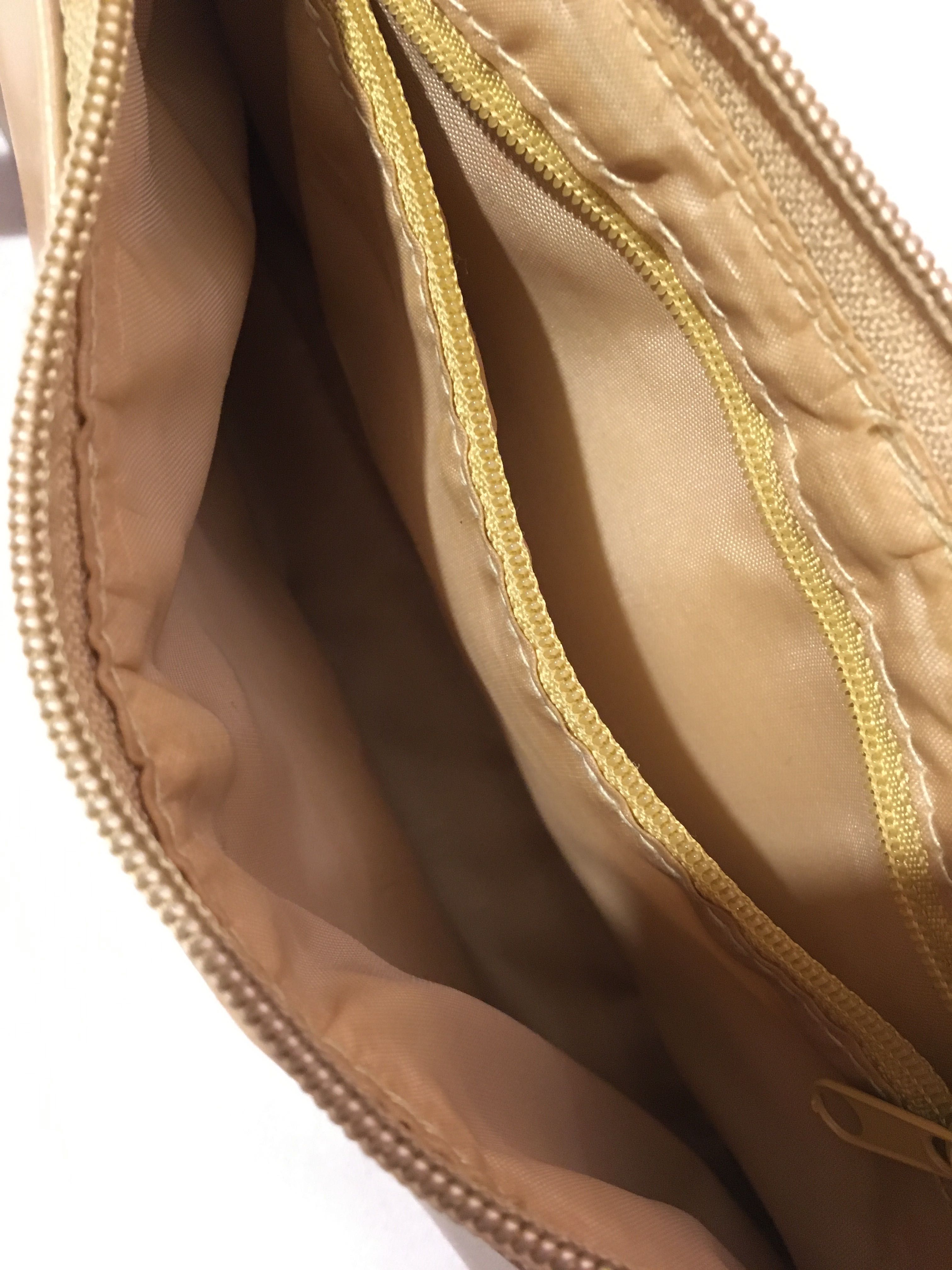 Torebka na ramię, bagietka, beżowa, nude, trench beige, eko