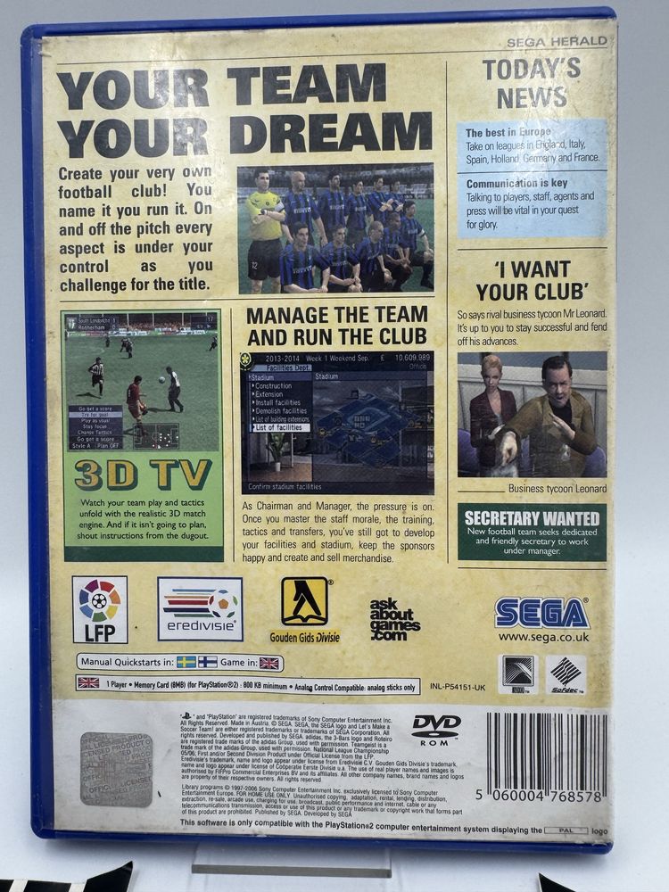 Lets Make a Socccer Team Ps2 Gwarancja