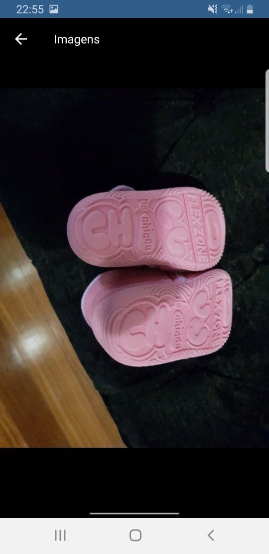 Vendo Pantufas Chicco tamanho 18 como novas