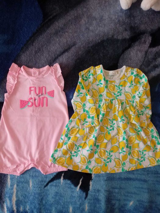 Rampers i sukieneczka 80