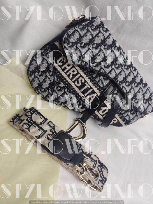 Torebka Chrin Dior torebki listonoszka siodlo wytłaczana Premium
