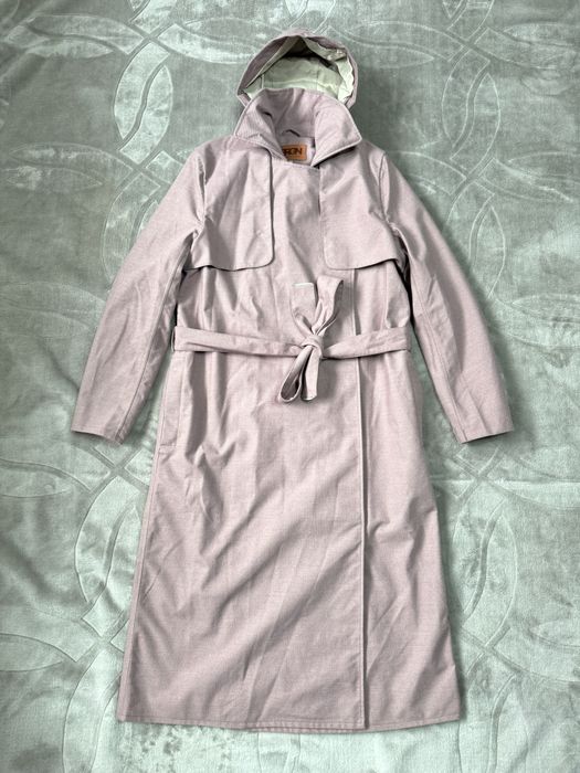 BRGN By Lunde & Gaundal El size M płaszcz trench nowy przeciwdeszczowy