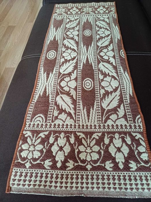 Duży wełniany bieżnik kilim makata