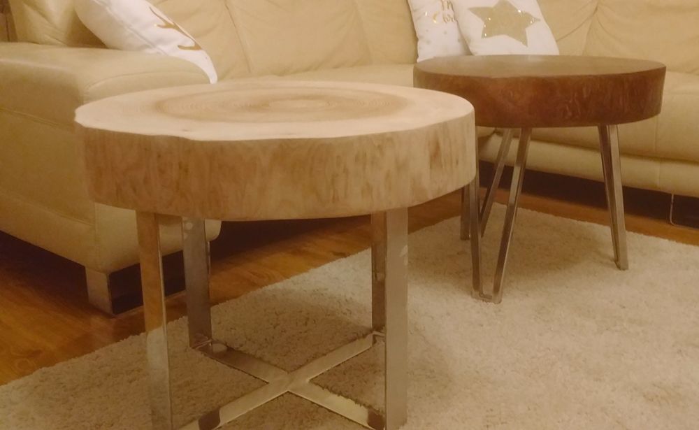 Stolik kawowy z plastra