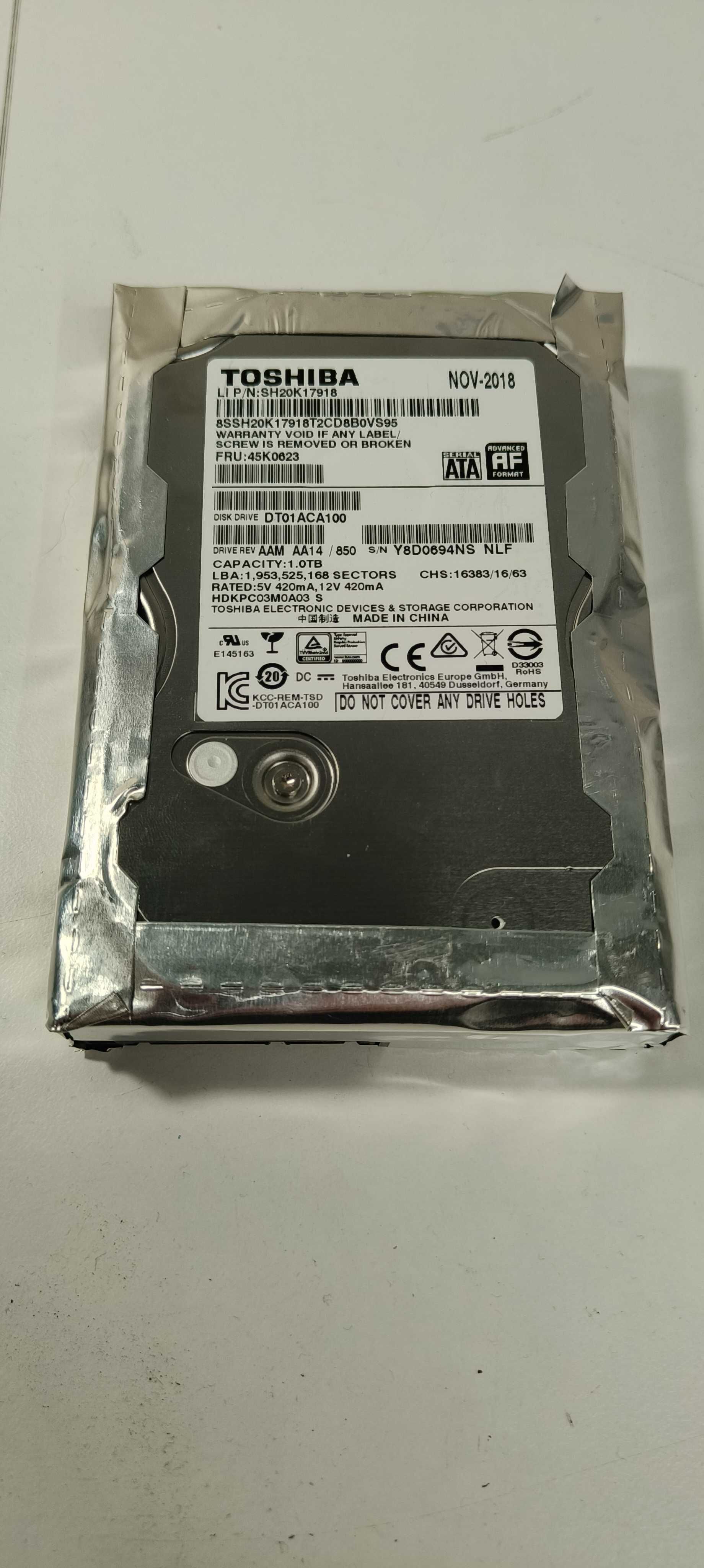 Жорсткий диск HDD Toshiba DT01ACA100 1TB 7200