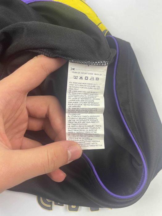 Puma czarna koszulka męska z długim rękawem borussia dortmund burki