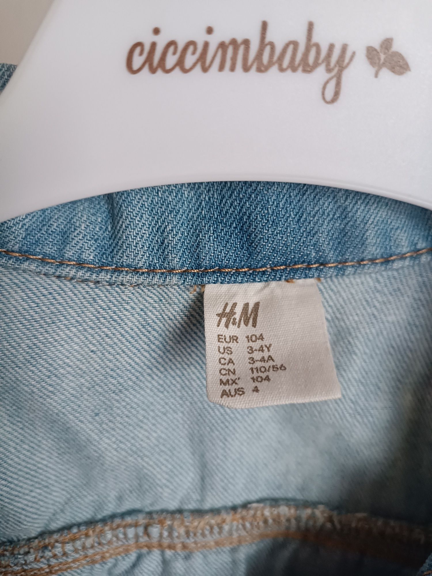 Джинсова куртка для дівчинки h&m