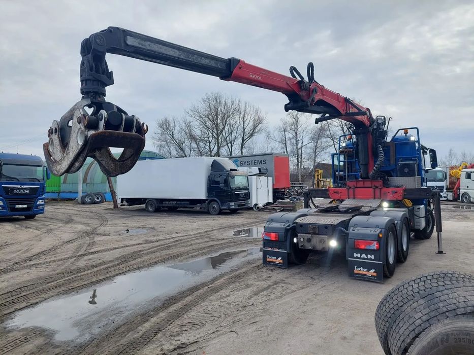 MAN TGS 26-480 6x4 do drewna PALFINGER Epsilon S 270L83  MAN TGS 26-480 do drewna 6x4 PALFINGER Epsilon S 270L83 Faktura