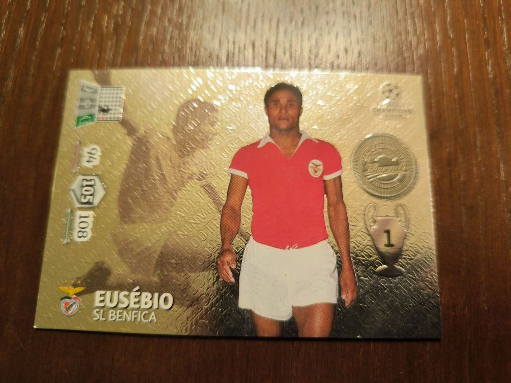 Karta PANINI Adrenalina XL Champions League Legendarna Ikona Eusebio