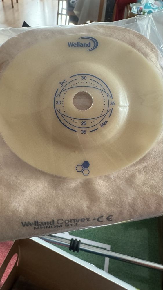 Worki stomijne welland convex z miodem manuka 13-35 mm