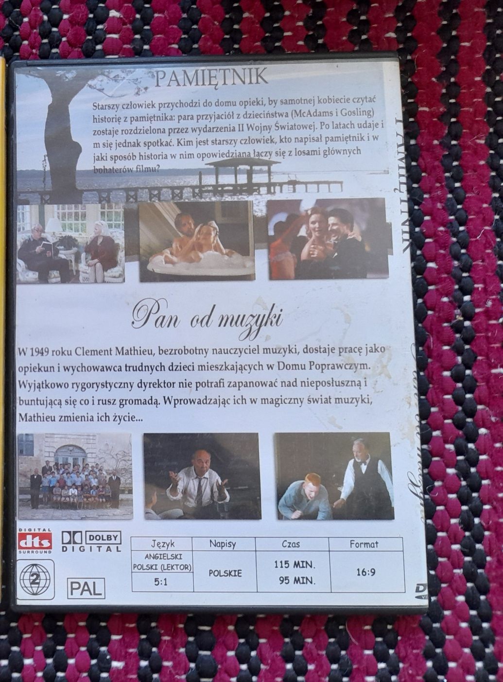 Film pamiętnik, film Pan od muzyki, 2 filmy, filmy