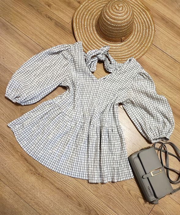 Koszulowa bluzeczka Boho styl na lato Oversize