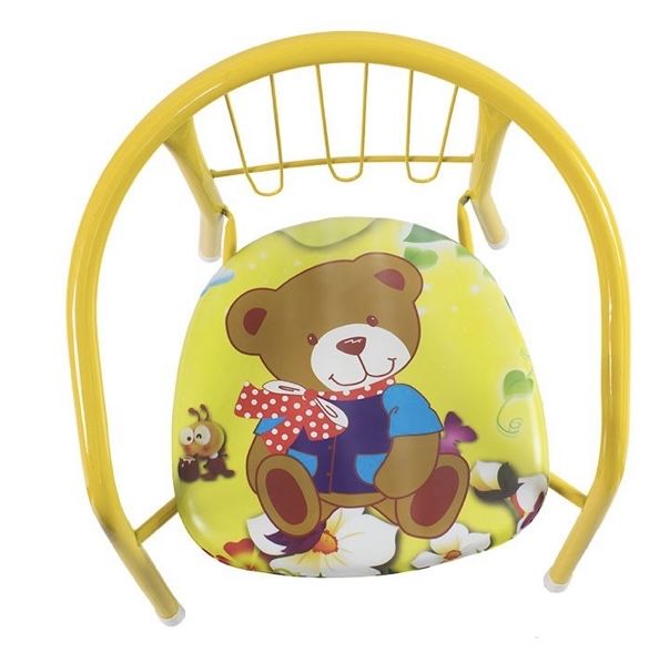 Krzesło Krzesełko Fotelik dla dziecka, dźwiękowe z piszczałką żółty
