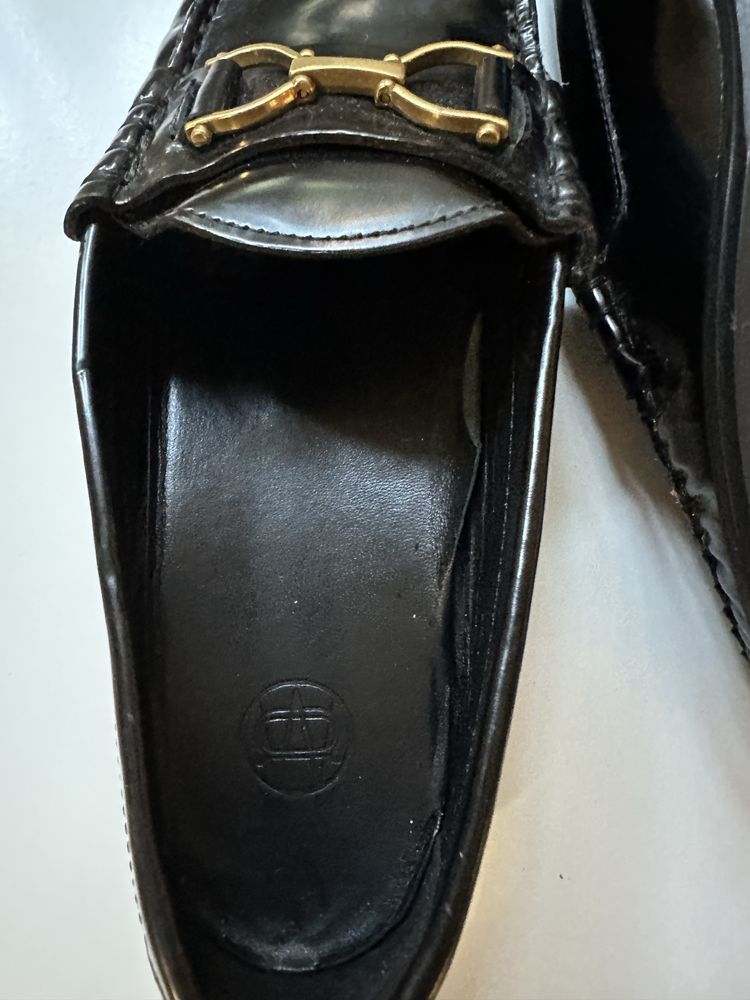 Mokasyny skorzane Massimo Dutti
