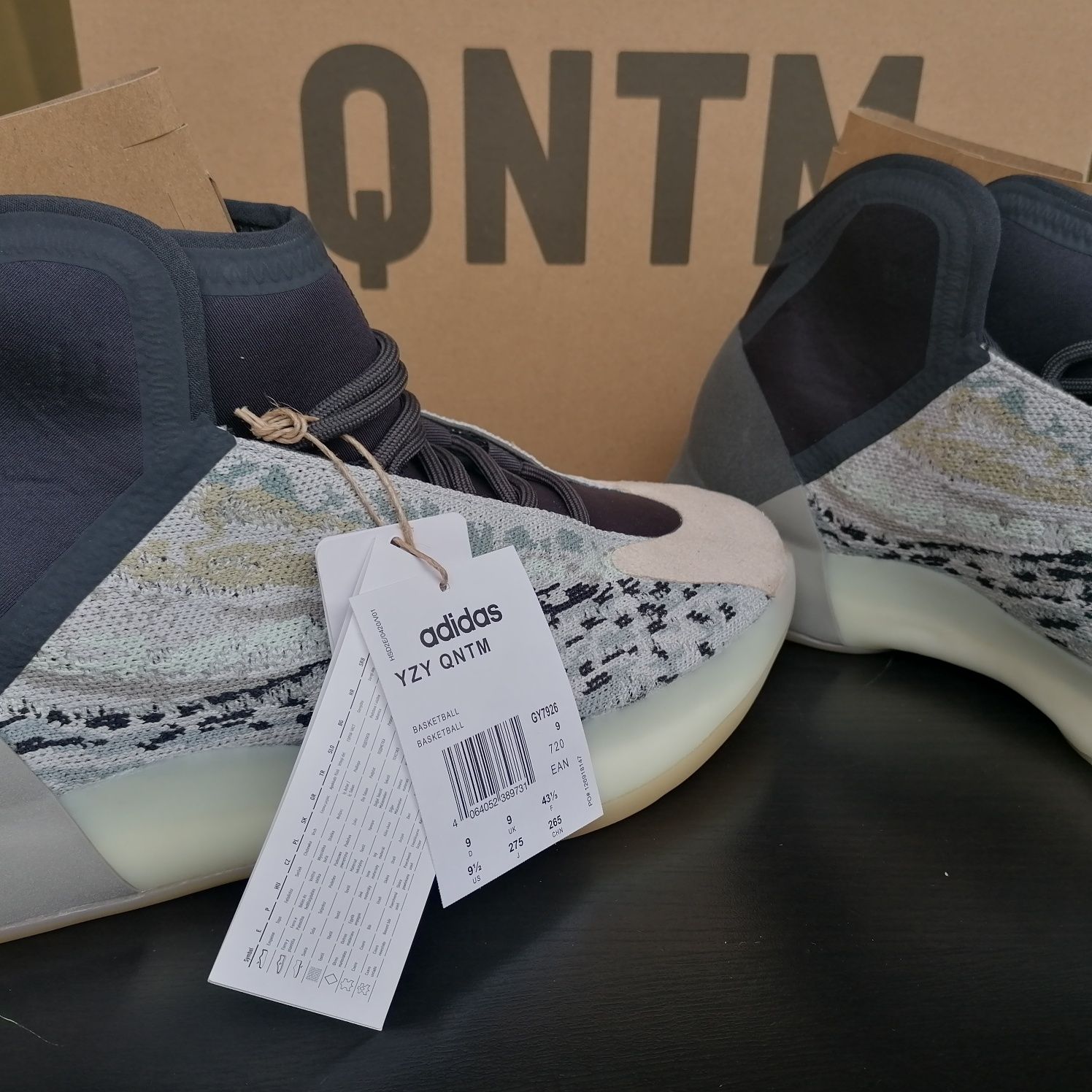 Sapatilhas Adidas Yeezy QNTM Sea Teal Sneakers 43