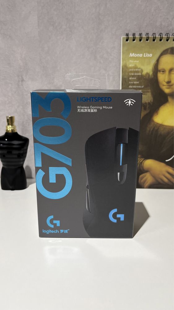 Мишка Logitech G703 Lightspeed HERO 16K Sensor Black (910-005640)