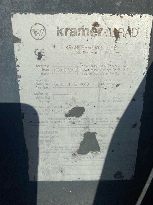 Oryginalna Łycha Łyżka szczęka do Ładowarki Kramer 850 /750