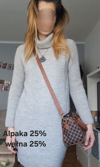 Sukienka sweterkowa Tommy Hilfiger r.L super skład