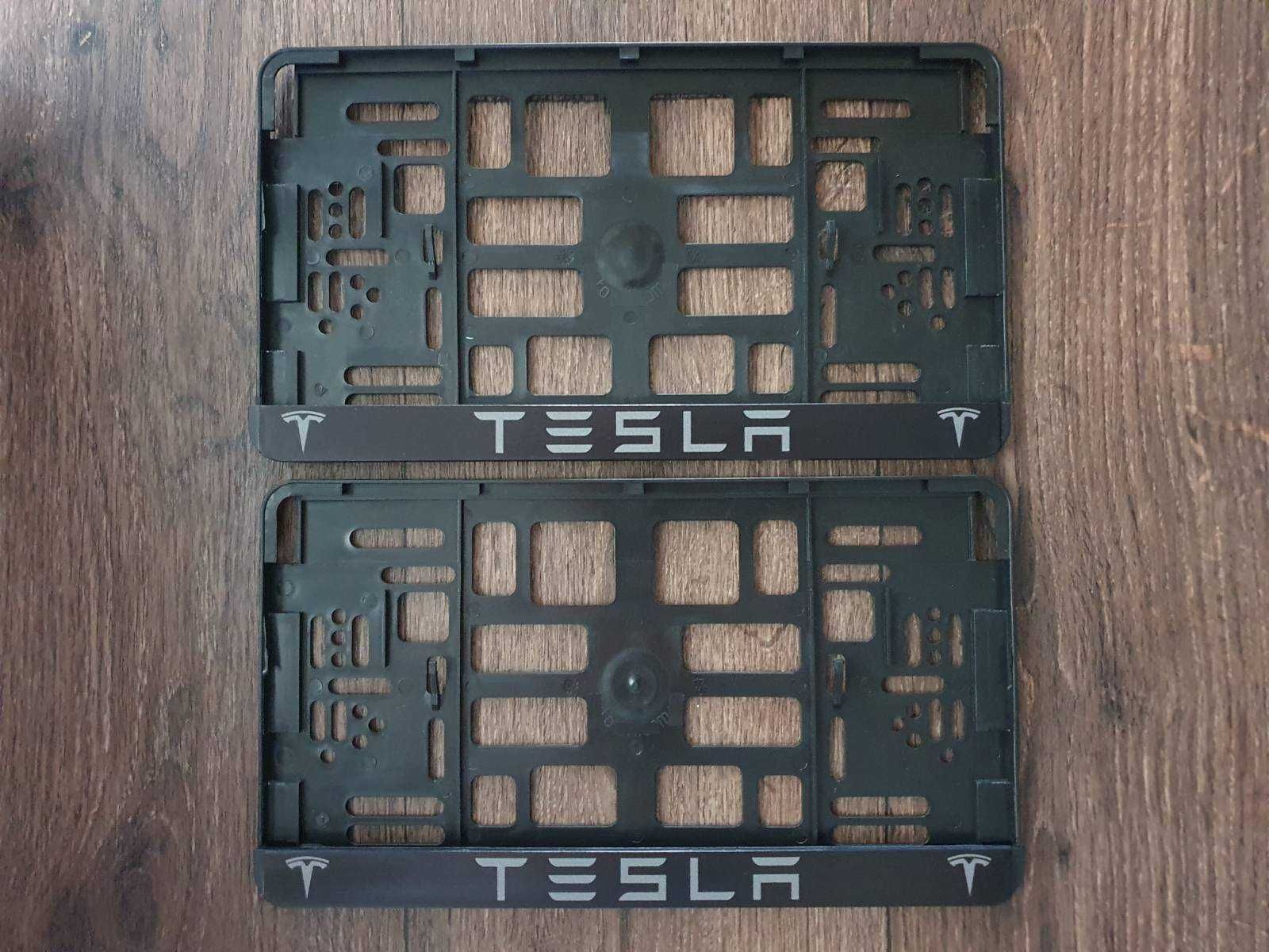 Рамка под номер Tesla. Эксклюзивные номерные рамки Тесла.