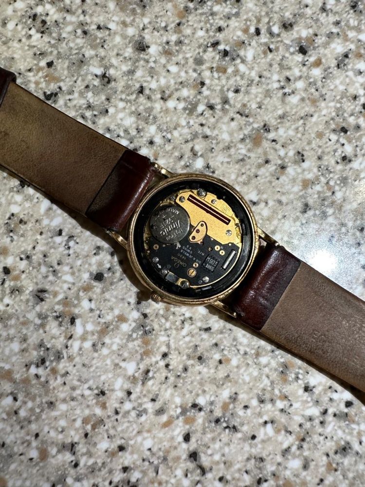 Часы Omega De Ville Quartz 1430 (1985-1995, gold-plated)