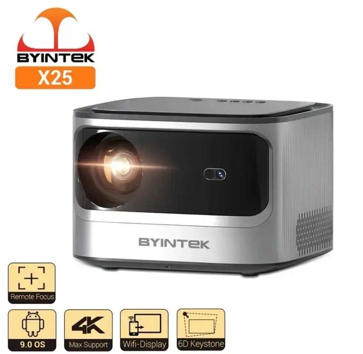 Проектор BYINTEK X25 Full HD Сучасний LED для кіно, навчання
