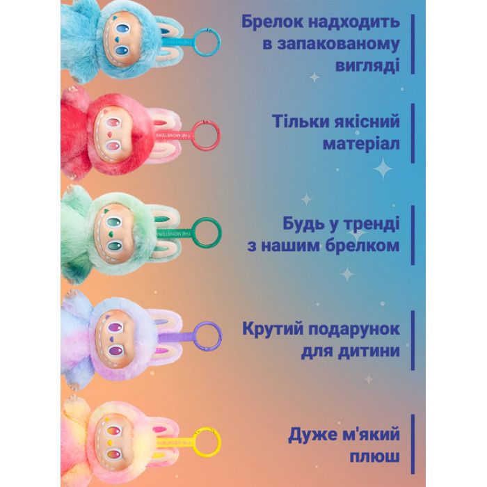 Іграшка сюрприз Лабубу 3.0  Опт. Дроп. Роздріб. брелок Labubu сезон 3