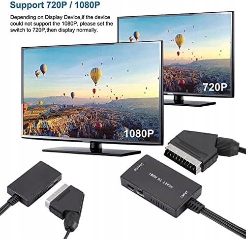Adapter Scart do HDMI Konwenter HD 1080P