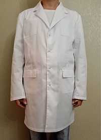 Чоловічий медичний халат білого кольору