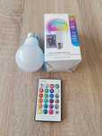 Żarówka LED RGB z pilotem.