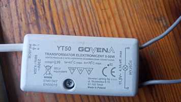 Transformator YT50 GOVENA+żarówka LED+oprawa halogenowa