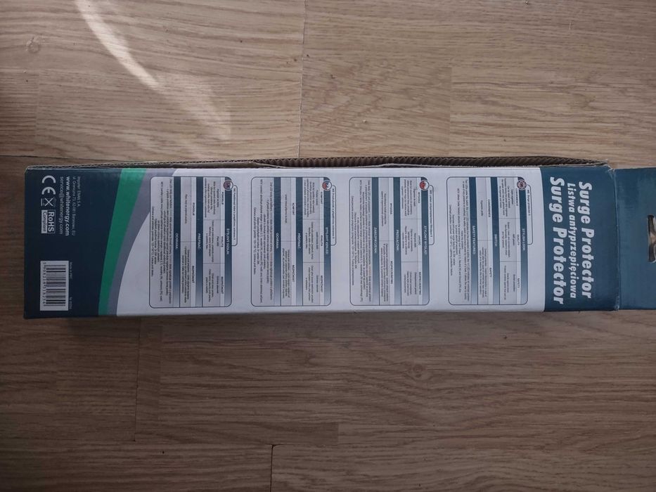 Listwa antyprzepięciowa Whitenergy przedłużacz 5 gniazd zasilająca